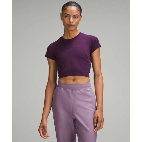 Lululemon Swiftly Tech Cropped Short-Sleeve Shirt 2.0 - 6 - Picture 1 of 5